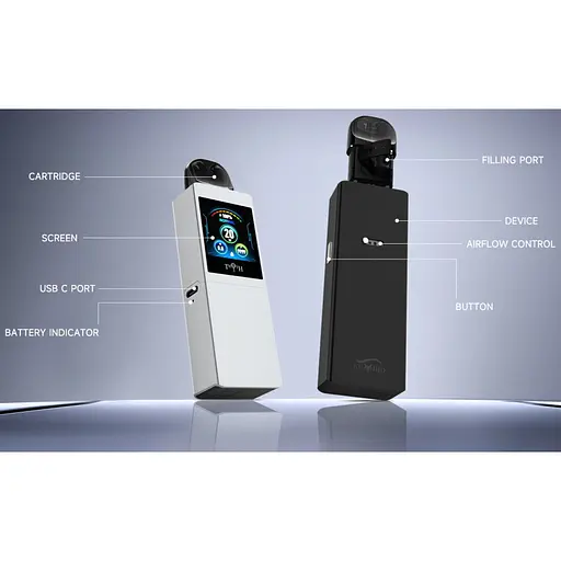 Под-система Kumiho THOTH Q Pro Pod 1300mAh 2ml електронна сигарета Kit Black (19034) - фото 5