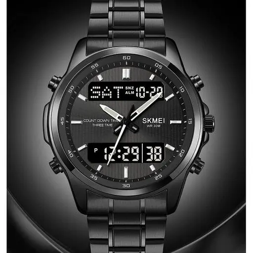 Мужские тактические часы Skmei Columb (Черные) - фото 6