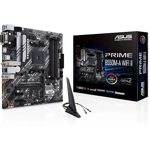 Материнська плата Asus Prime B550M-A WiFi II Socket AM4 - фото 2
