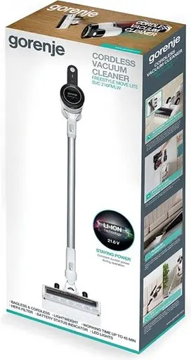 Пылесос аккумуляторный Gorenje SVC216FMLW - фото 7