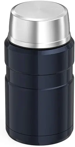 Термос пищевой Thermos Stainless King 710 мл Midnight Blue с ложкой - фото 2