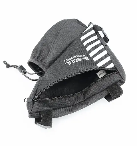 Велосумка під раму B-Soul bao-009 з кішенею для фляги чорний (G00004951) - фото 2