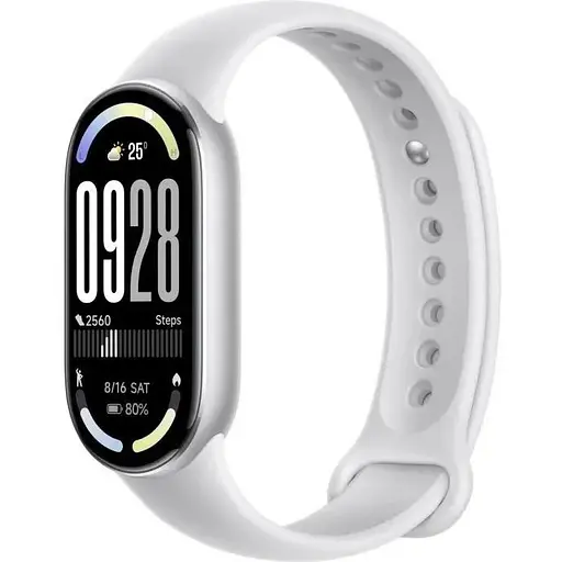 Фитнес-браслет Xiaomi Mi Smart Band 10, серебристый, 1.72" (212x520, AMOLED), bloetooth 5.4, 233 mAh, 50 WR/5 ATM (BHR07PSGL) - фото 1