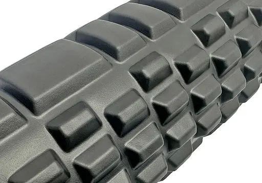 Массажный роллер EasyFit Grid Roller 60 см v.3.1 черный (EF-2037-BK) - фото 2