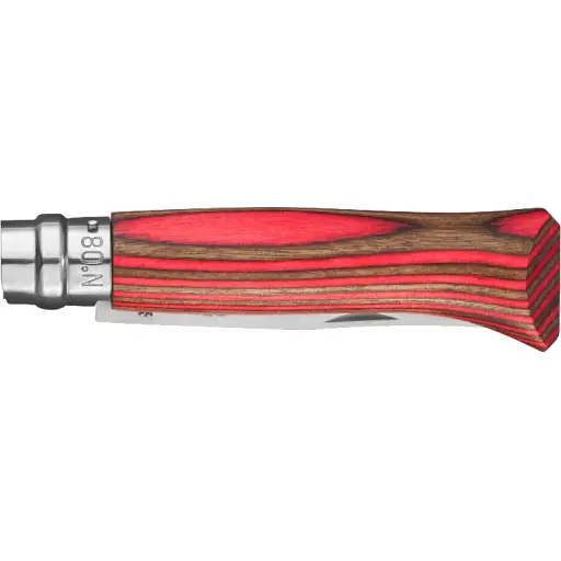 Ніж Opinel №8 VRI Laminated. Колір - червоний - фото 2