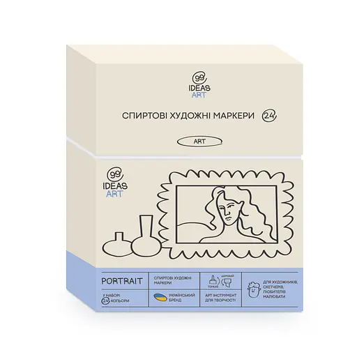 Комплект маркеров Portrait, 24 шт. 99IDEAS