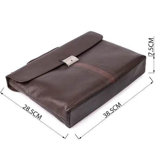 Стильна чоловіча сумка для ноутбука з натуральної шкіри TONY PEROTTI 38,5х28,5х7,5 см sum0028964 - фото 3