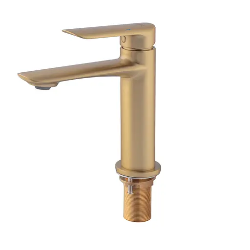 Смеситель для умывальника Koer KB-10028-12 KR5291 Золотой - фото 7