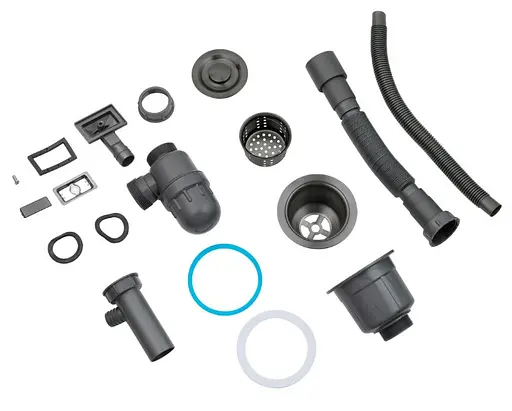 Кухонная мойка Kroner KRP Schwarze - 4545HM PVD (3.0/1.0 мм) (CV033856) - фото 11