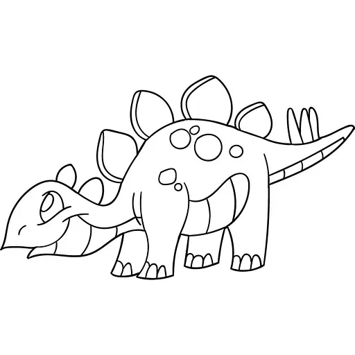 Детская раскраска ArtCraft Стегозаврик 25х30 см (15057-AC) - фото 2