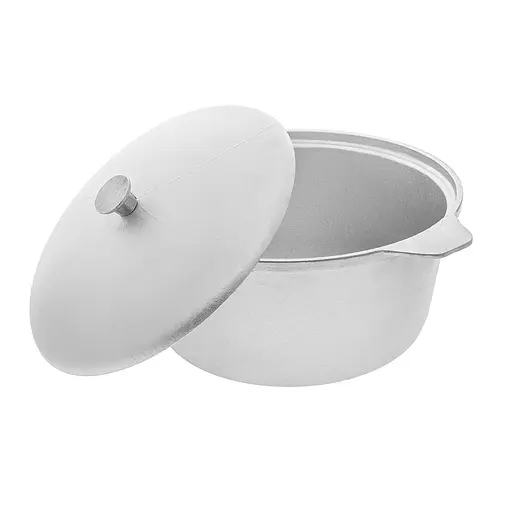 Каструля алюмінієва із кришкою 3 л, Полімет Сірий 83388 - фото 4