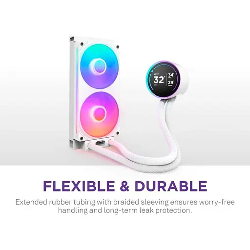 СВО NZXT Kraken Elite 240 RGB White (RL-KR24E-W2) - фото 14