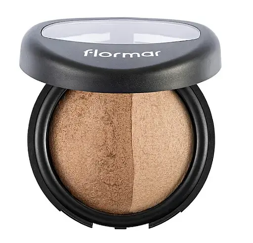 Пудра запечена Flormar Baked Powder, відтінок 023 (Dual Gold), 9 г (8000019544747) - фото 1