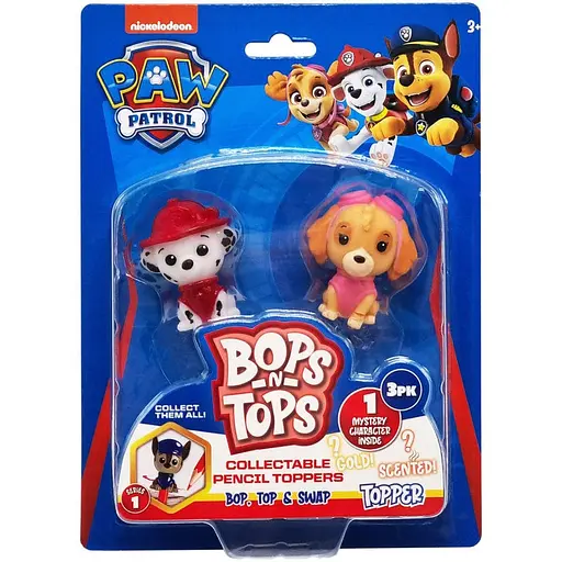 Набір колекційних фігурок-топерів Щенячий патруль Sambro PWP20-3980-KV-FO-2 серії Bop n Tops - фото 1