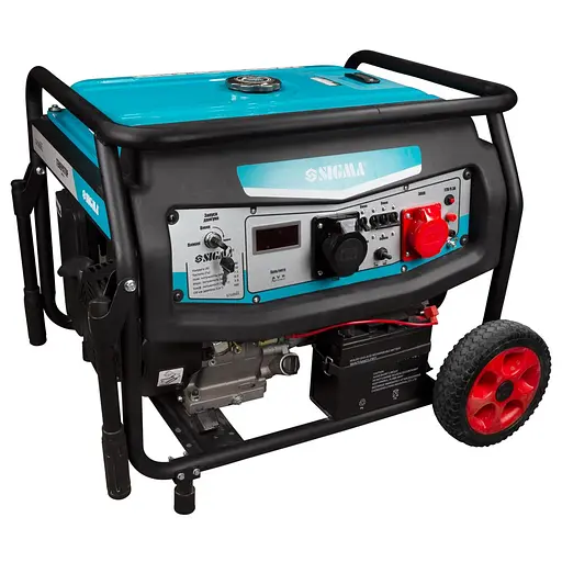 Бензиновий генератор Sigma 7.5/8.0 кВт одно/трифазний, ручний/електро запуск (5710501) - фото 2