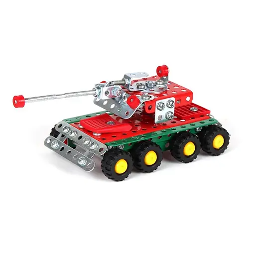 Дитячий Конструктор металевий "Мілітарі"ТехноК 3862TXK, 334 деталі - фото 4