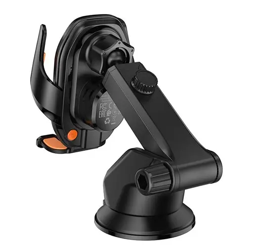 Холдер Hoco HW34 Синий whale 3-axis linkage wireless fast charging car holdercenter console Черный - фото 3