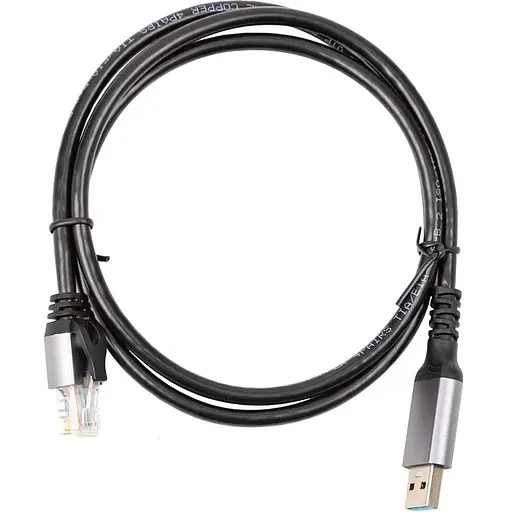 Кабель PowerPlant CAT6 UTP, USB3.0 Type-A – RJ45 1 м