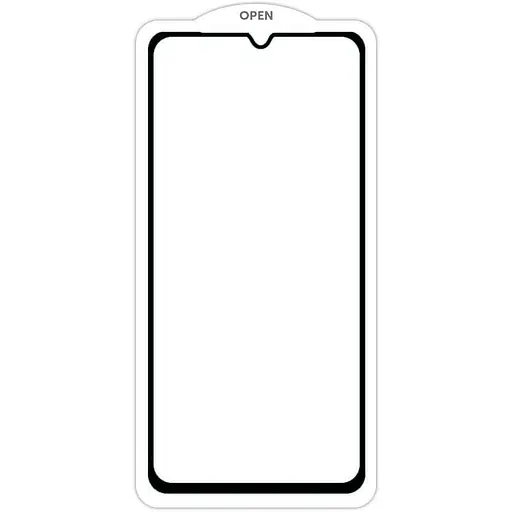 Захисне скло SKLO 5D для Realme C35 Чорний / Біла підкладка