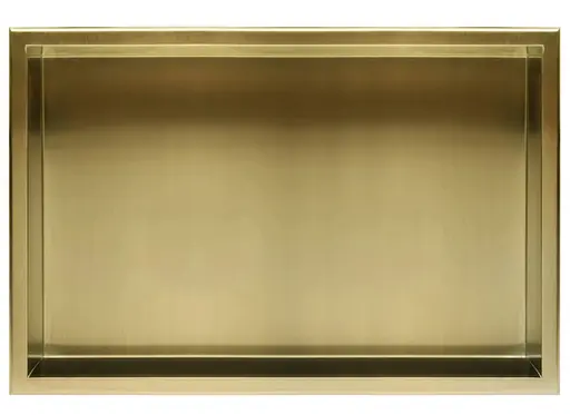 Вбудована полиця Rea 30x60 brushed gold з обідком REA-05608, Золотий - фото 3