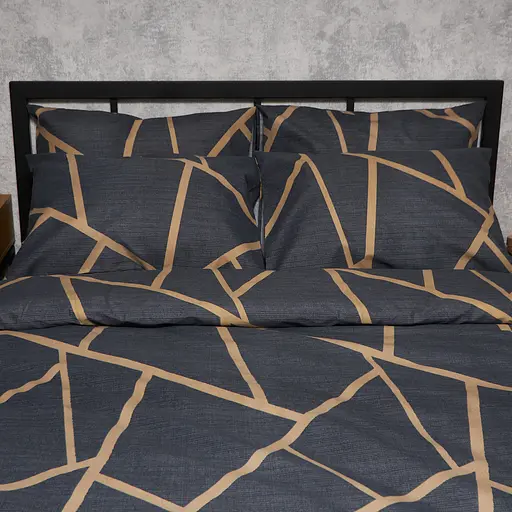 Набір наволочок Moon&Star Мікросатин Premium Deep Blue Luxe 60х60 см 2 шт - фото 1