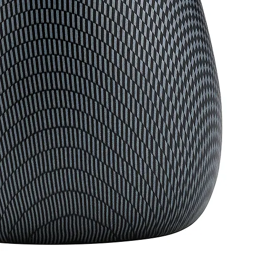 Стакан для зубних щіток керамічний Moiree, чорний (20201) - фото 3