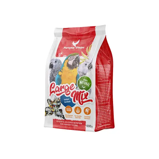 Корм Perlyna Stepu Large Mix, для больших попугаев, 600 г (PSU83006) - фото 1