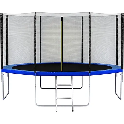 Батут Sky Jump SJ 13ft (404см) синій із зовнішньою сіткою