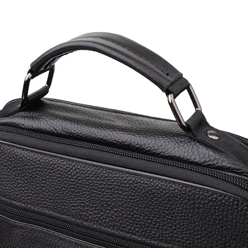 Чоловіча сумка з ручкою для перенесення в руці з натуральної шкіри Vintage 27х33х9,5 см sum0027493 - фото 15