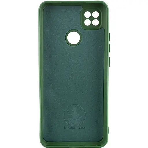 Чохол Lakshmi Silicone Cover Full Camera (AA) для Xiaomi Redmi 9C Зелений / Dark green - фото 2