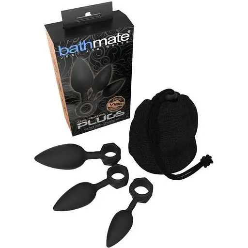 Набір анальних пробок Bathmate Anal Training Plugs діаметр 2.5 см 3.1 см 3.8 см - фото 3