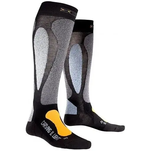 Шкарпетки X-Socks Ski Carving Ultra Light 39-41 Чорний/Сірий (1068-X20022 39-41)