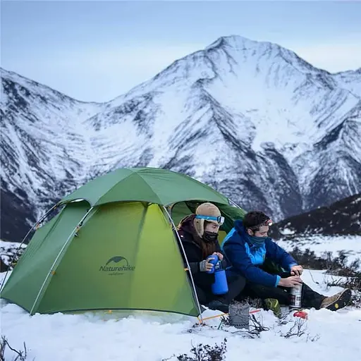 Двухместная палатка со сферическим куполом Naturehike Cloud Peak 2 NH17K240-Y 20D (Темно-зеленая) - фото 3