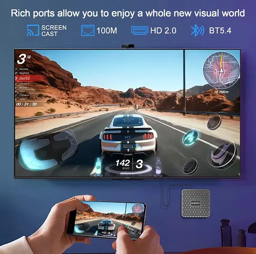 Смарт-телевизор Android 14 SmartTV AndroidTV RK3518 4K/8K, WiFi 6, 4/64GB - фото 8