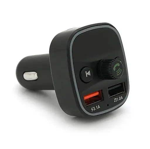 Автомобильный FM трансмиттер модулятор Bluetooth Voltronic FMQ1 3.1A, USB, TF - фото 4