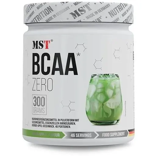 Амінокислоти MST BCAA ZERO, 300 грам - Зелене яблуко