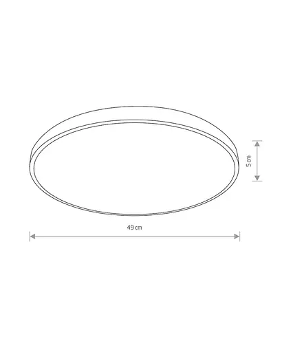 Світильник стельовий Nowodvorski 10974 Agnes Round LED Pro 1x32W 4000K 2700Lm IP44 чорний - фото 7