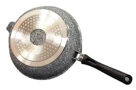 Сковорода глубокая Edenberg EB-8022 3.3 л гранитное покрытие со стеклянной крышкой 28 см - фото 3