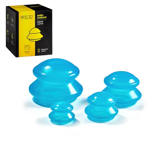 Вакуумные массажные банки 4FIZJO силиконовые для тела (китайские/антицеллюлитные банки) 4 шт 4FJ0234 (P-5907739312341) - фото 3