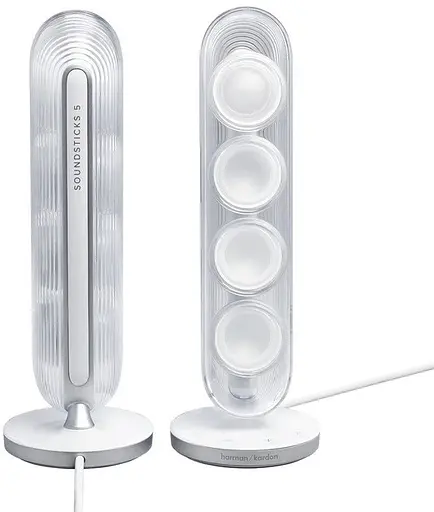 Акустика бездротова Harman Kardon SoundSticks 5 (HKSOUNDSTK5WEP) біла - фото 5
