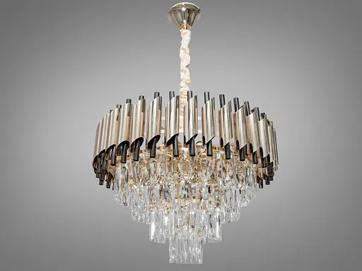 Символ стилю та затишку, підвісна кришталева люстра, 9 ламп - фото 3