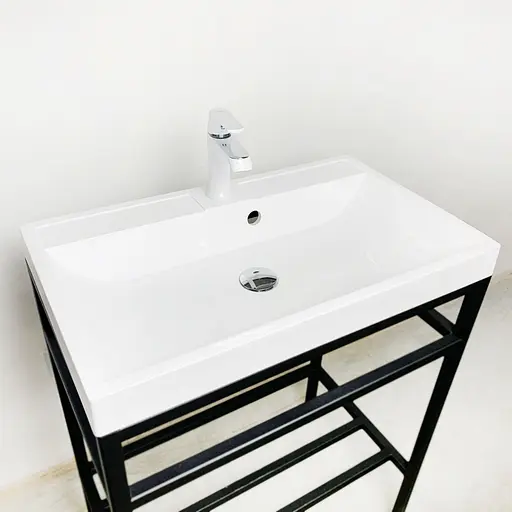 Раковина Adamant умывальник STRENG NEW искусственный камень прямоугольная - фото 5