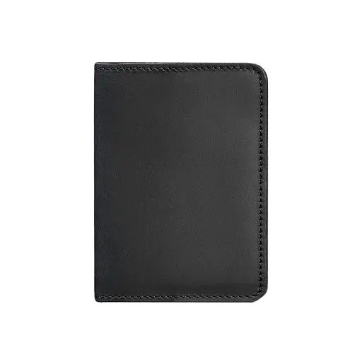 Кожаная обложка для паспорта и военного билета 1.3 черная Crazy Horse - фото 7