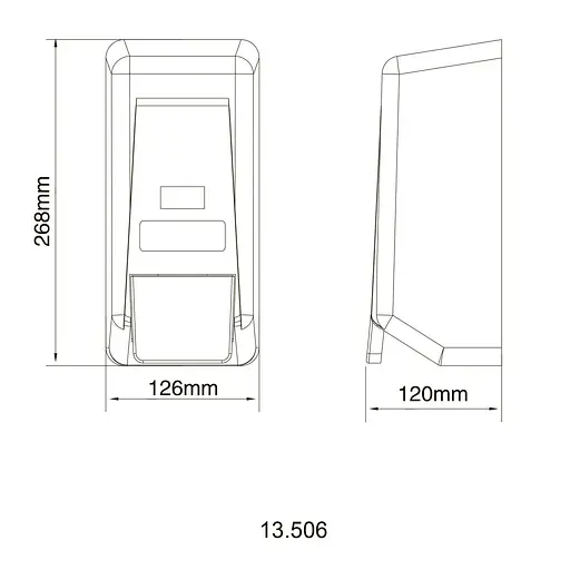 Дозатор для рідкого мила Hotec 13.506 ABS White, Білий - фото 5