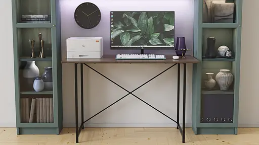 Стол письменный Line Лайт Ferrum-decor 750x1200x500 Черный металл ДСП Дуб Сонома Трюфель 16 мм (FRD-104854) - фото 2