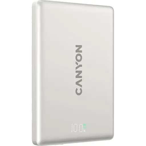 Павербанк Canyon Magnetic Gray 5 000 mAh / 20 Вт (CNS-CPB500G) - фото 1