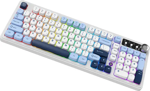 Клавіатура бездротова Ajazz AF98 PLUS White (AF98-PLUS-GB) - фото 4