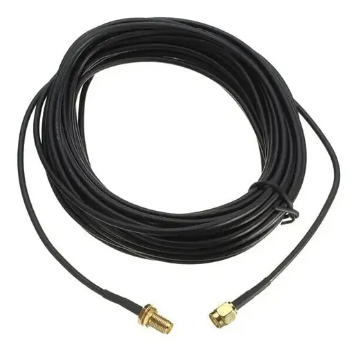 Антенный кабель - удлинитель с разъемами SMA Unitoptek RP-SMA - 5 длиной 5 метров