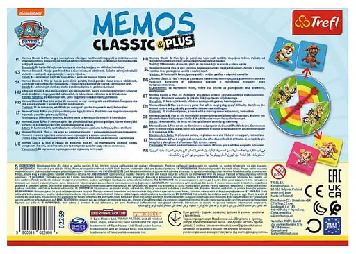 Настольная игра Trefl Мемо Классические. Щенячий патруль (Memos Classic&plus. Paw Patrol) (02269) - фото 3