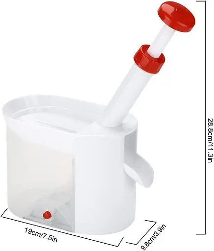 Вишнечистка машинка для удаления косточек из вишни, черешни, маслин с контейнером для сбора косточек, A-plus Белый 84154 - фото 5